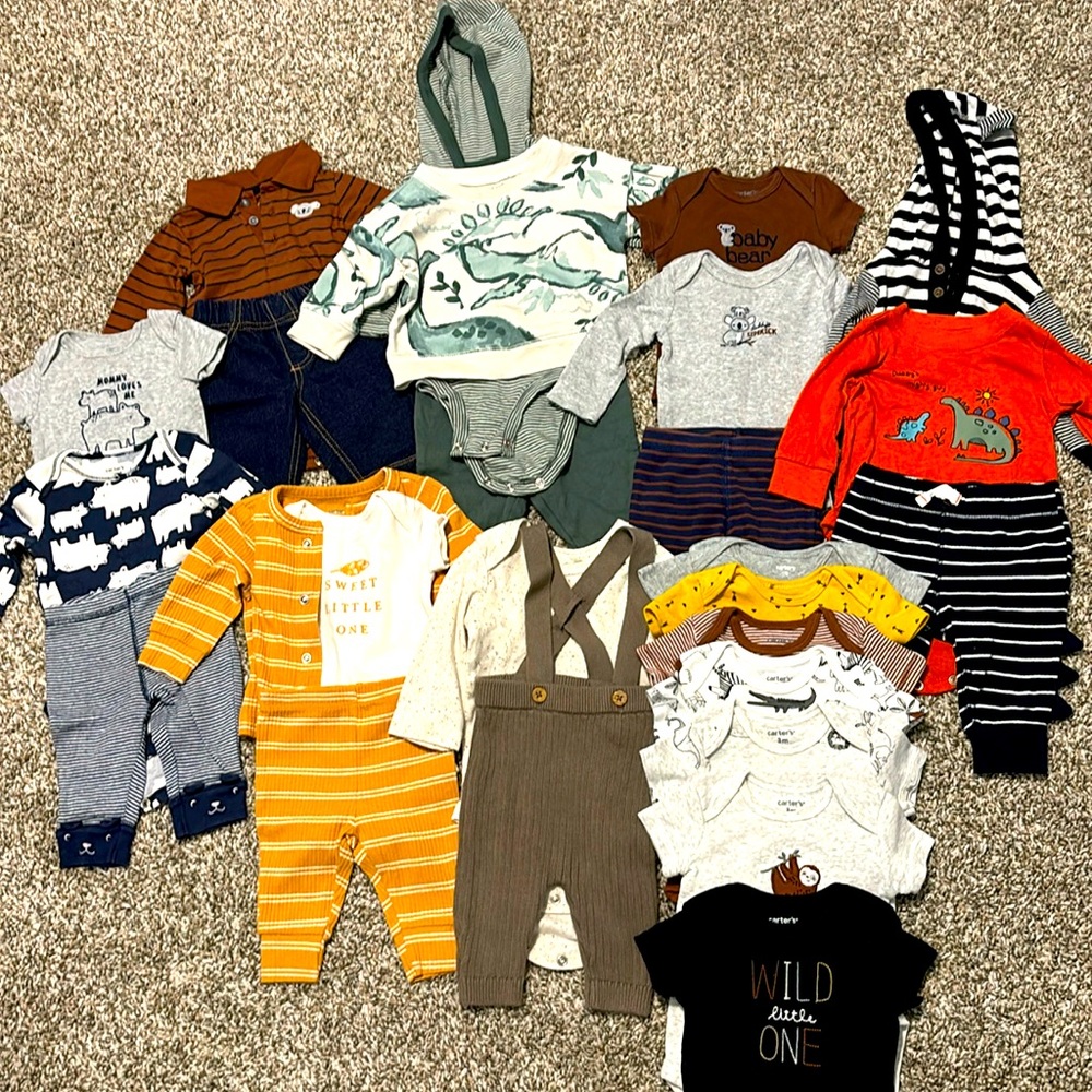 LOT baby boy clothes size 3 month